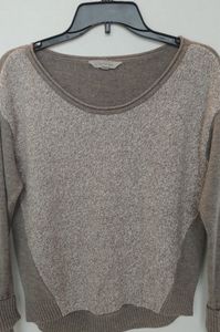 Athleta Taupe and Cream Sweater Size Small